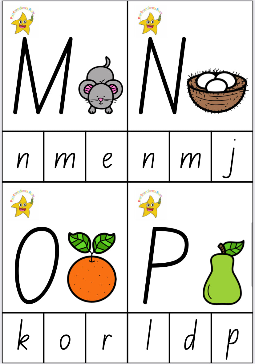 Upper Case and Lower Case Matching- Digital Download