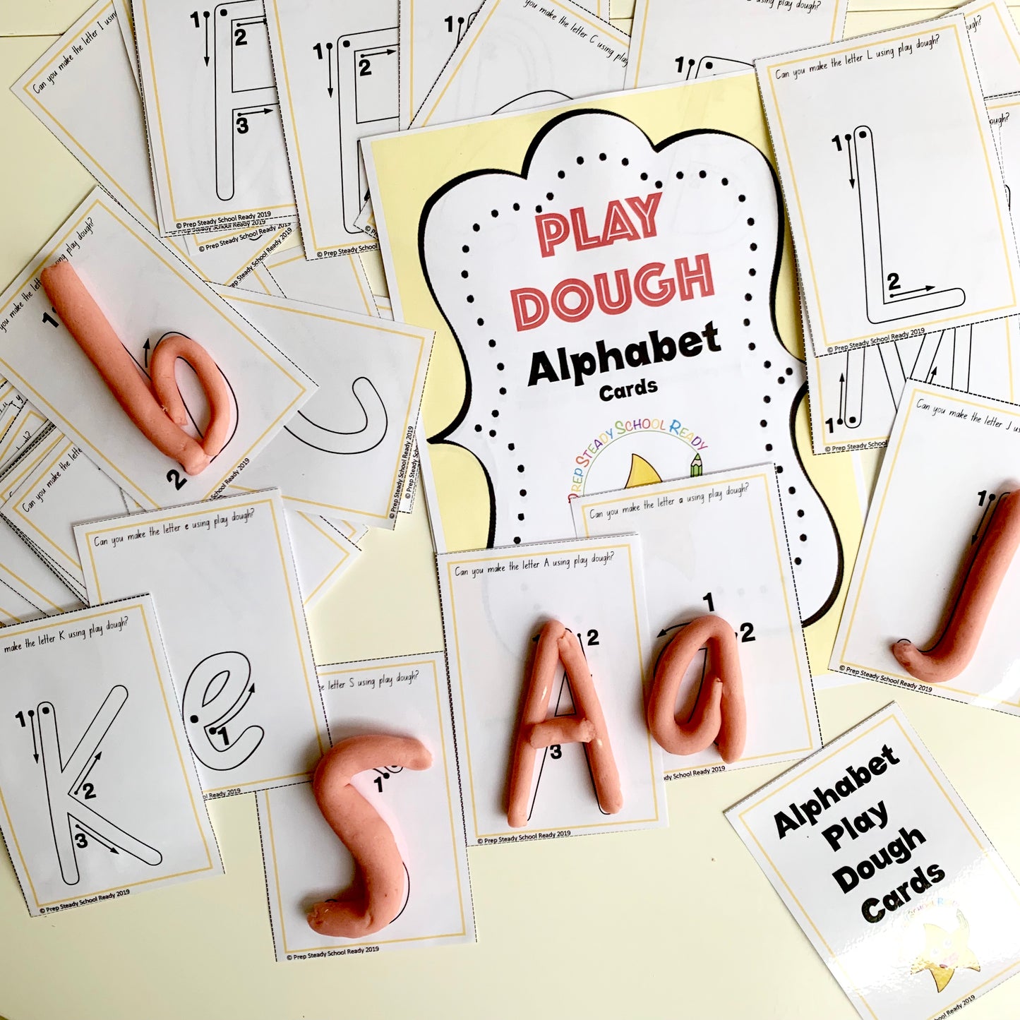 Alphabet Play Dough Cards *Digital File*