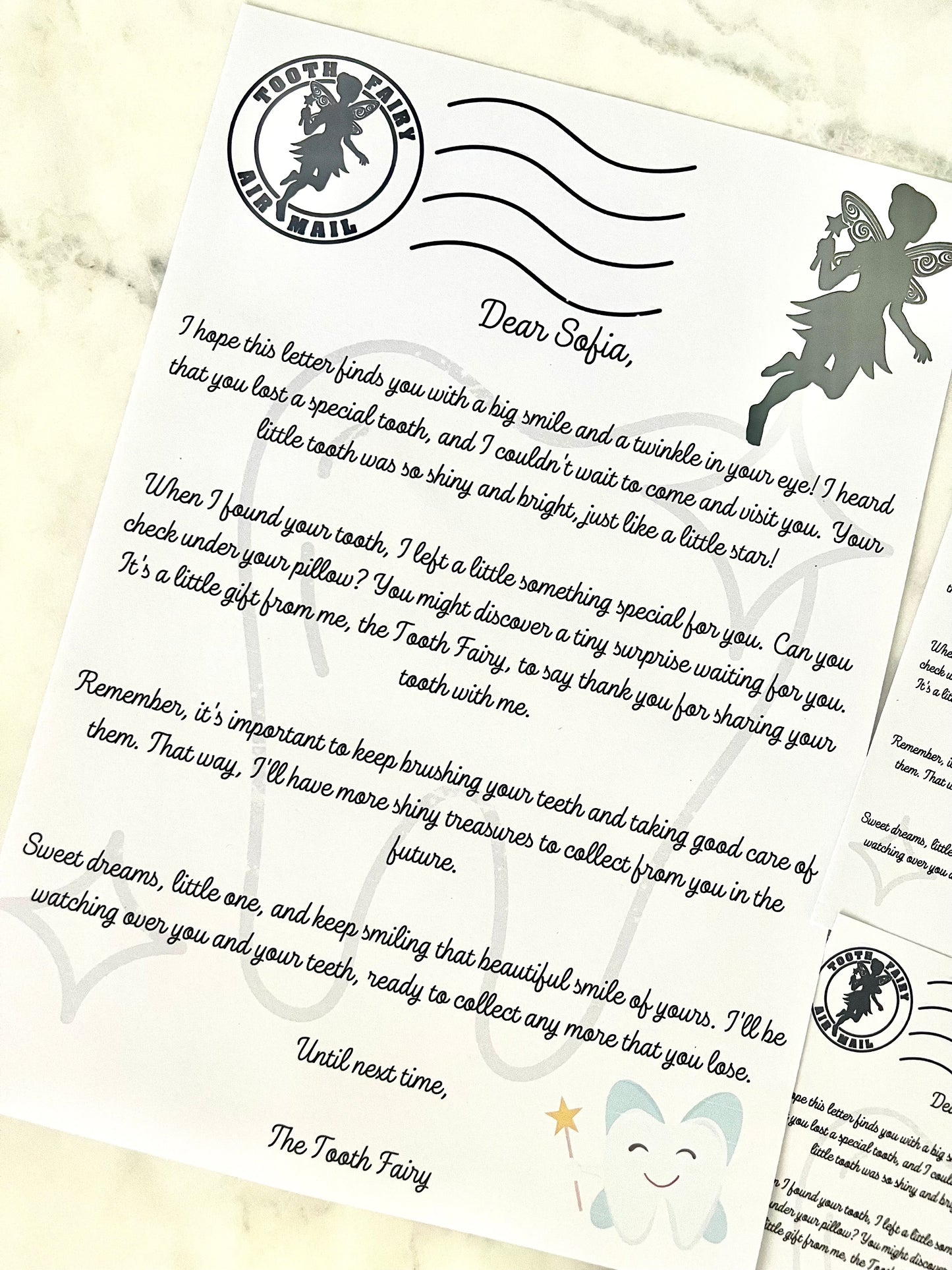 Tooth Fairy Letter- Digital File