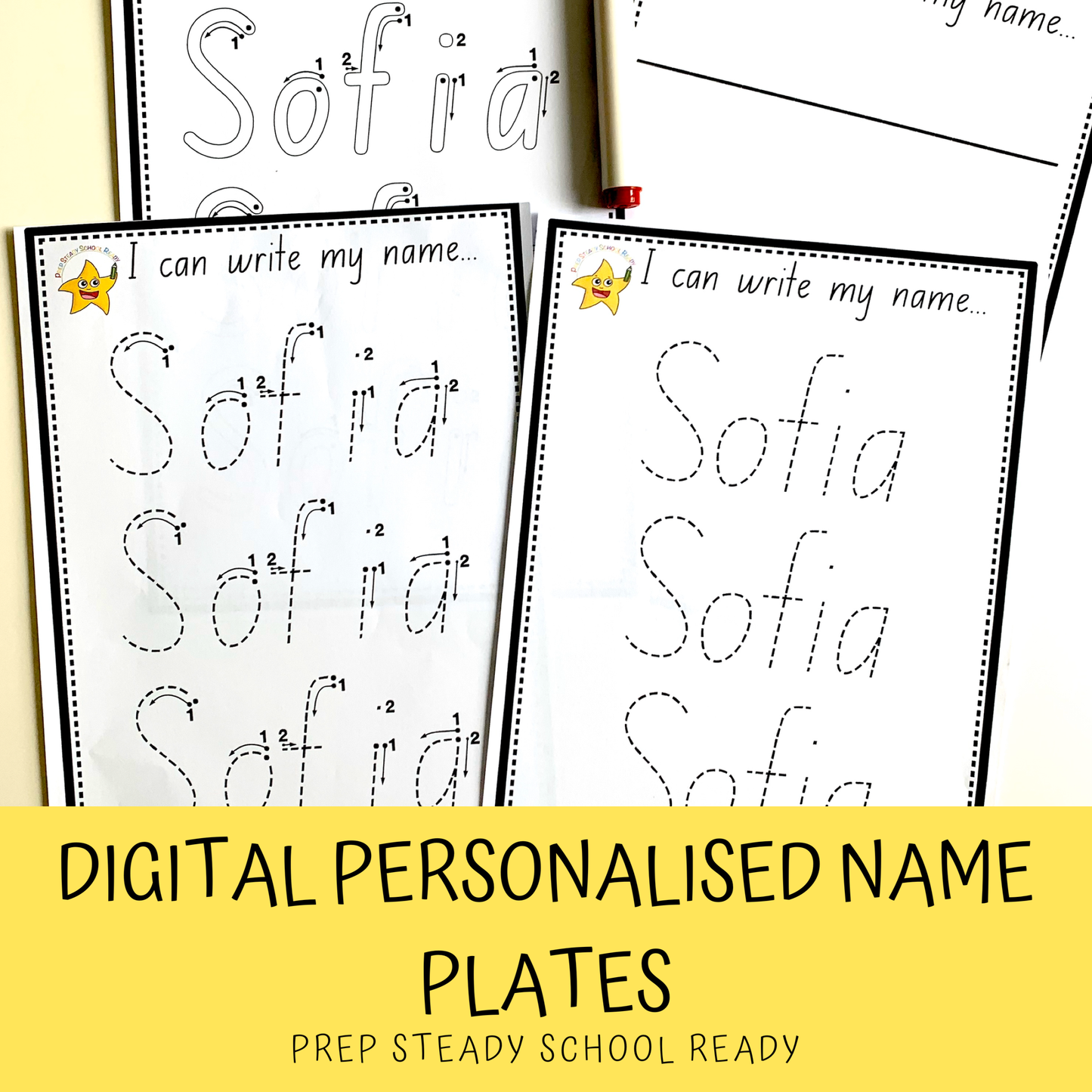 FOR EDUCATORS-Personalised Name Plate *Digital File*