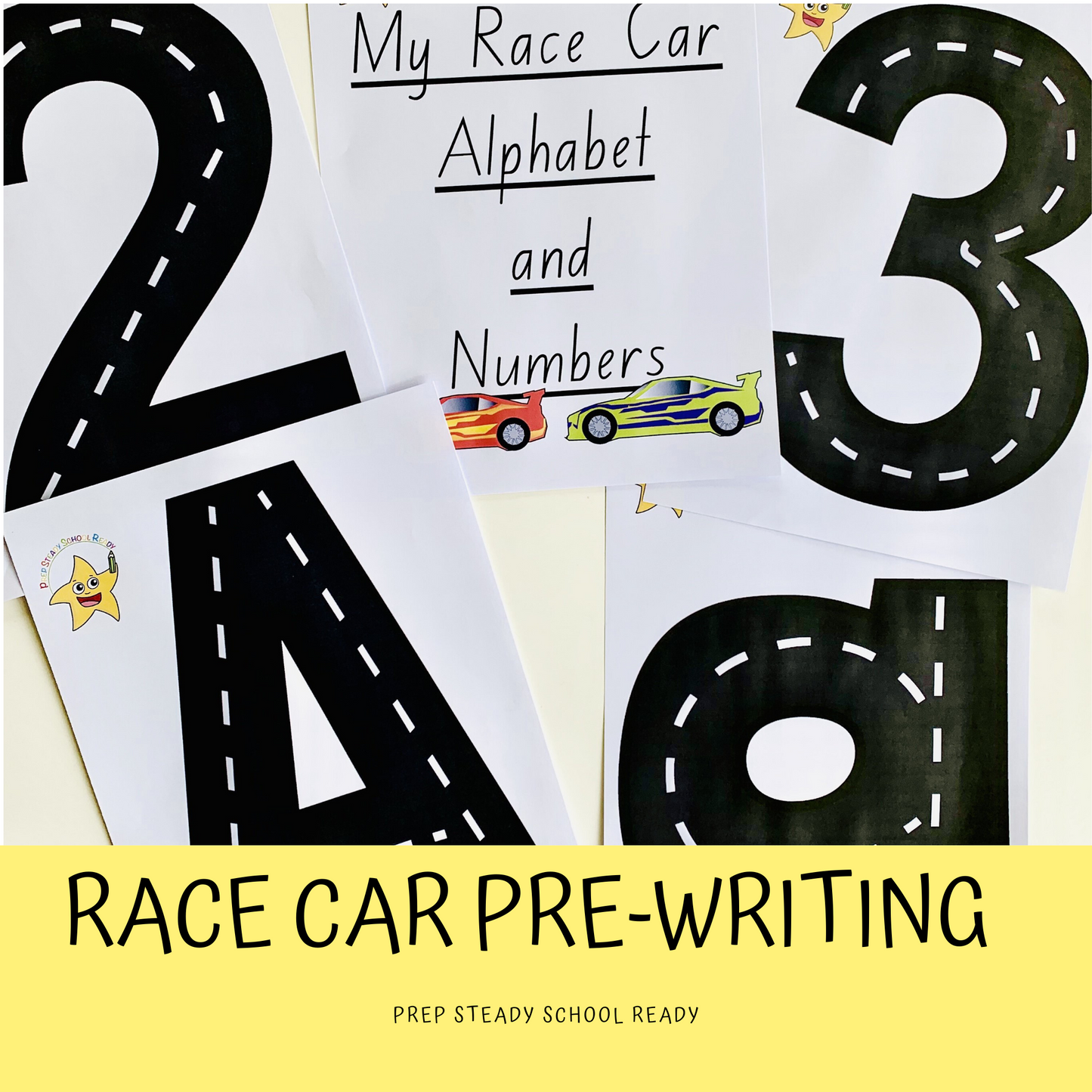 My Race Car Alphabet and Numbers *Digital File*