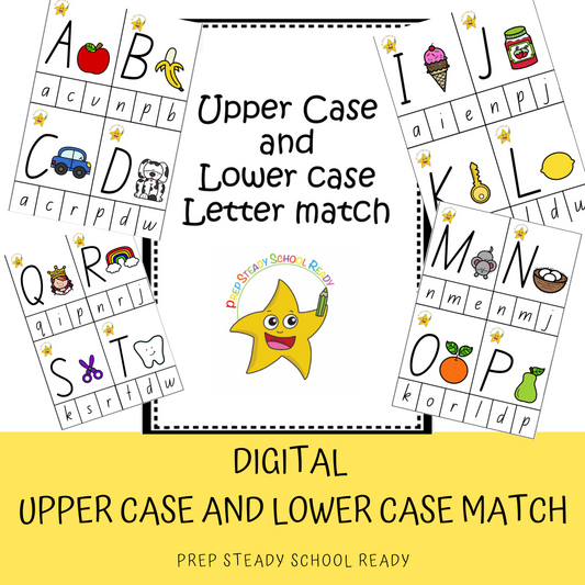 Upper Case and Lower Case Matching- Digital Download
